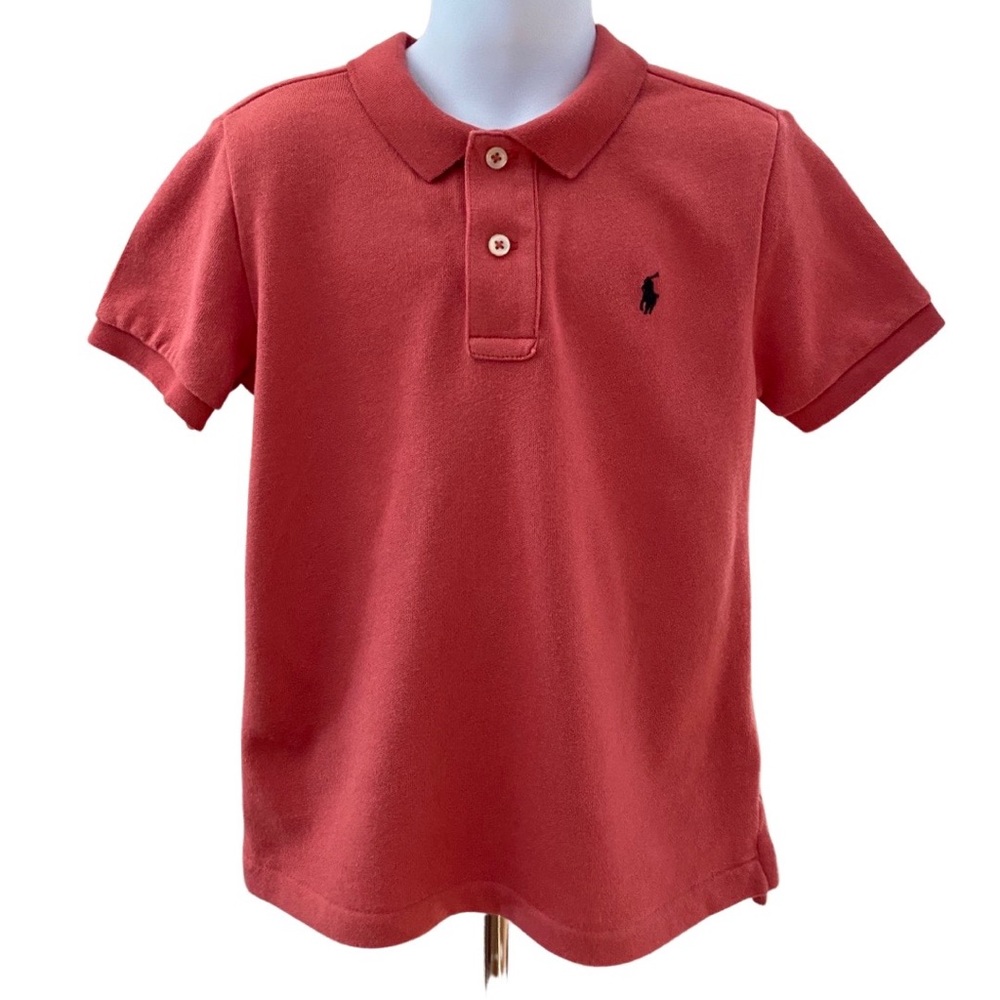 Polo Ralph Lauren Boys Iconic Soft Cotton Polo Shirt - RED - Size 5